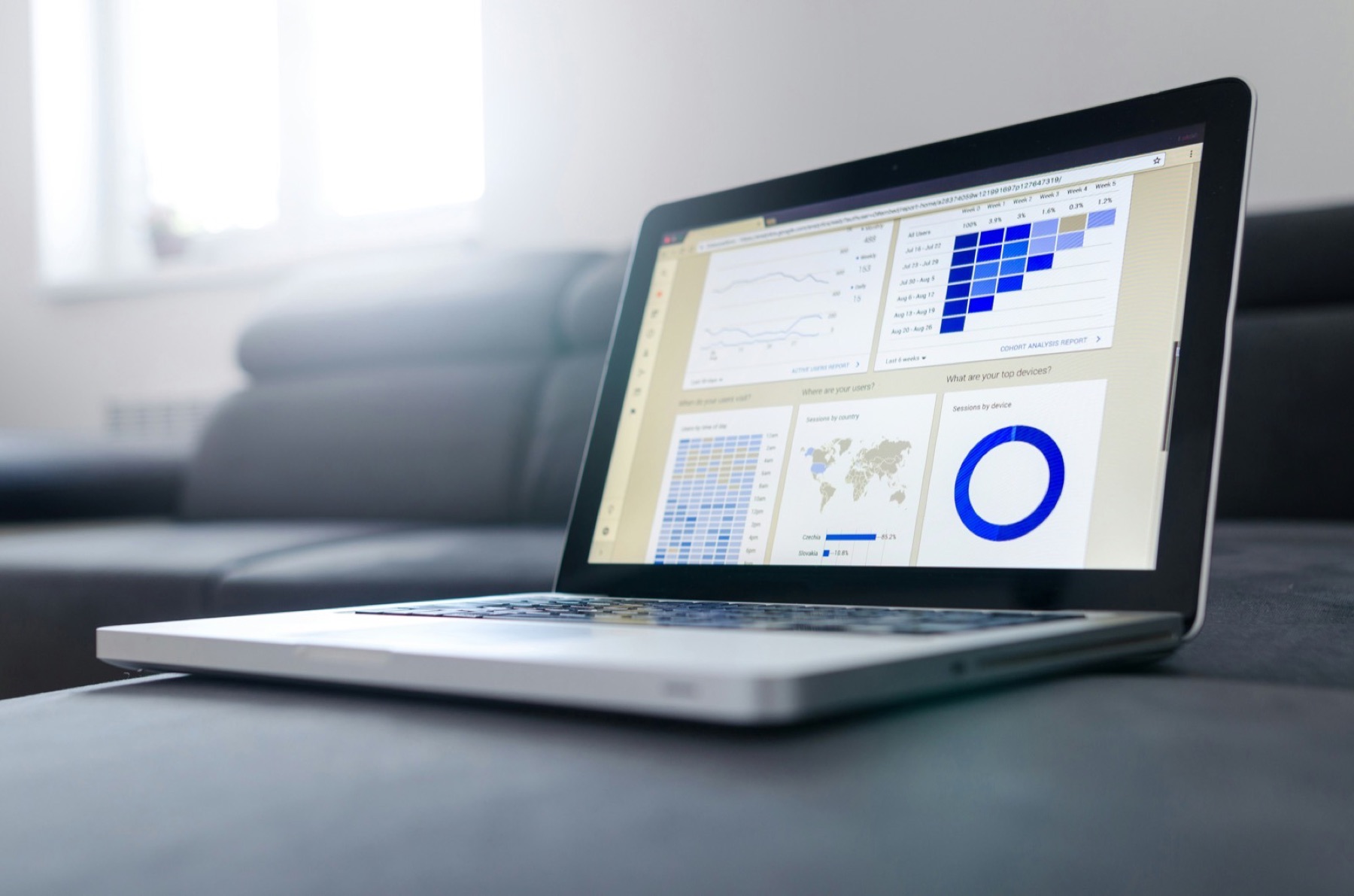 Deal review dashboard on a laptop